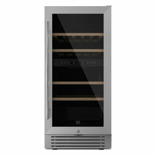 Einbau-Zwei-Zonen-Weink&uuml;hlschrank f&uuml;r 27 Flaschen