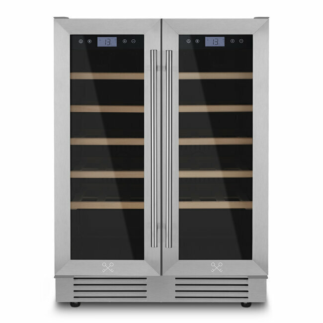 Einbau-Zwei-Zonen-Weink&uuml;hlschrank f&uuml;r 42 Flaschen